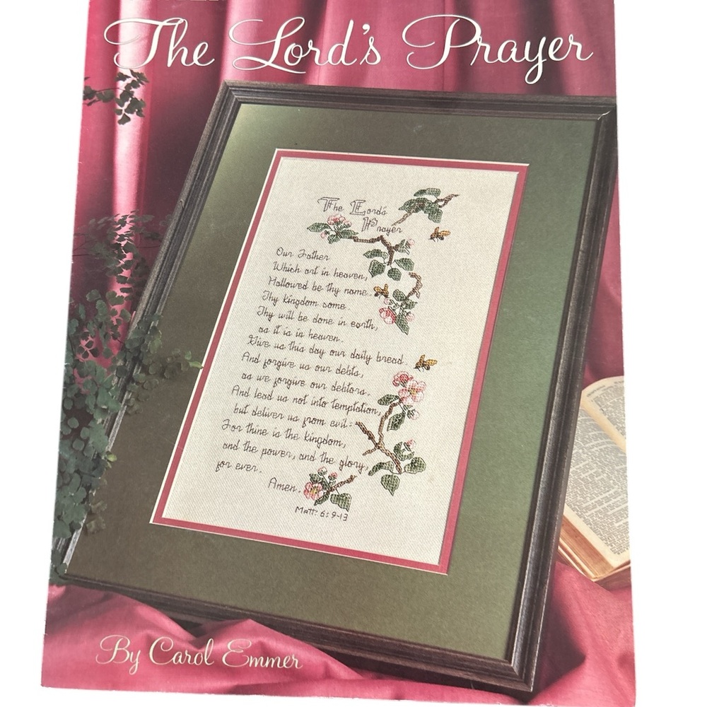 Vintage Lord's Prayer cross Stitch pattern